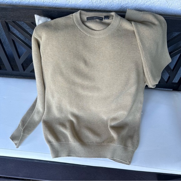 Greg Norman Collection Other - Greg Norman Knit Crewneck Long Sleeved, Tan / Khaki Colored Sweater, Size L
